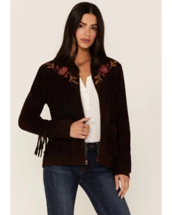 Idyllwind Women's Hillcrest Embroidered Suede Jacket