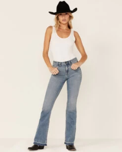 Idyllwind Women's Medium Wash Old West High Risin' Released Hem Flare Jeans