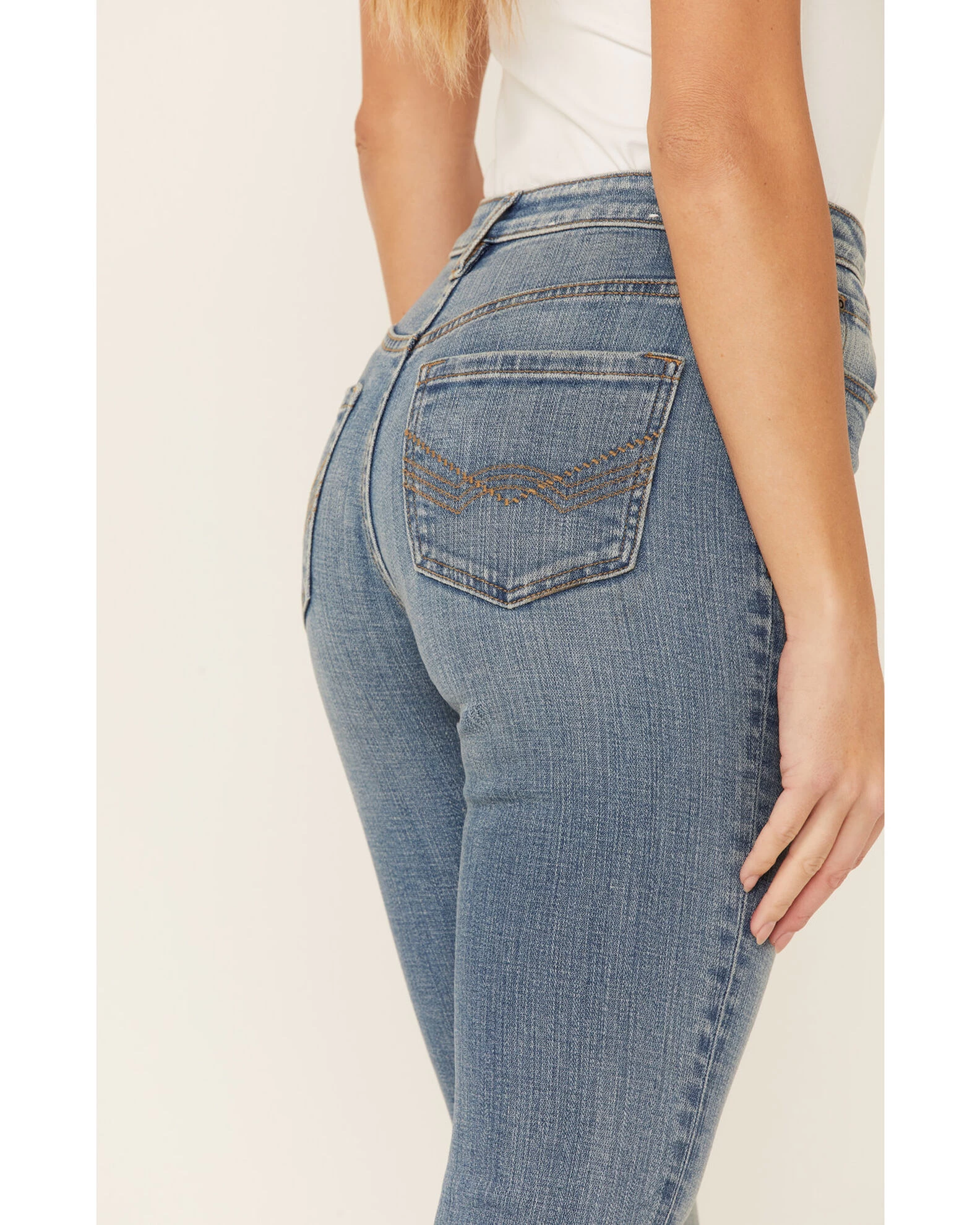 Idyllwind Women's Medium Wash Old West High Risin' Released Hem Flare Jeans 3 Idyllwind Women's Medium Wash Old West High Risin' Released Hem Flare Jeans - Image 3