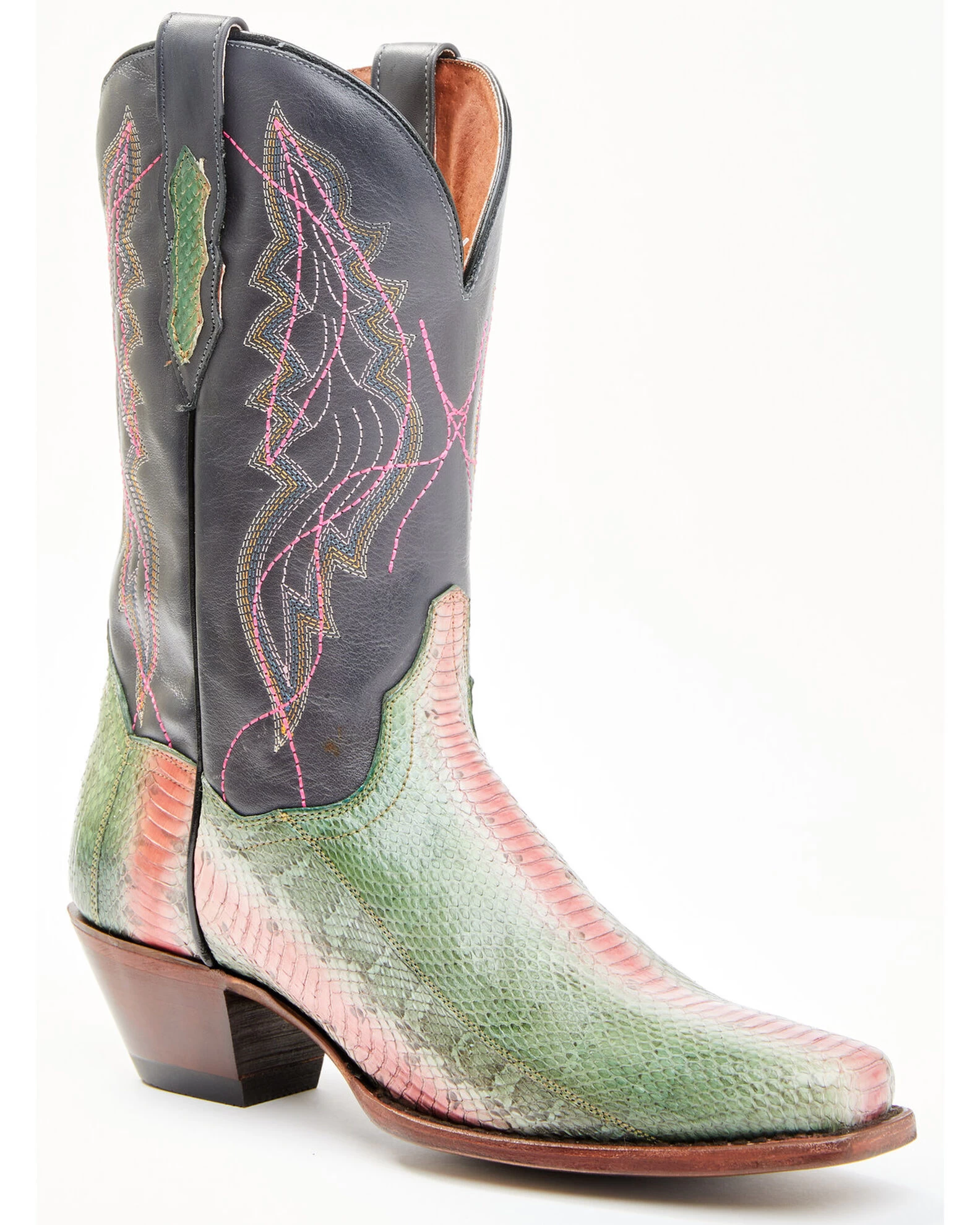 Dan Post Women's Exotic Watersnake Skin Western Boots - Square Toe 1 Dan Post Women's Exotic Watersnake Skin Western Boots - Square Toe