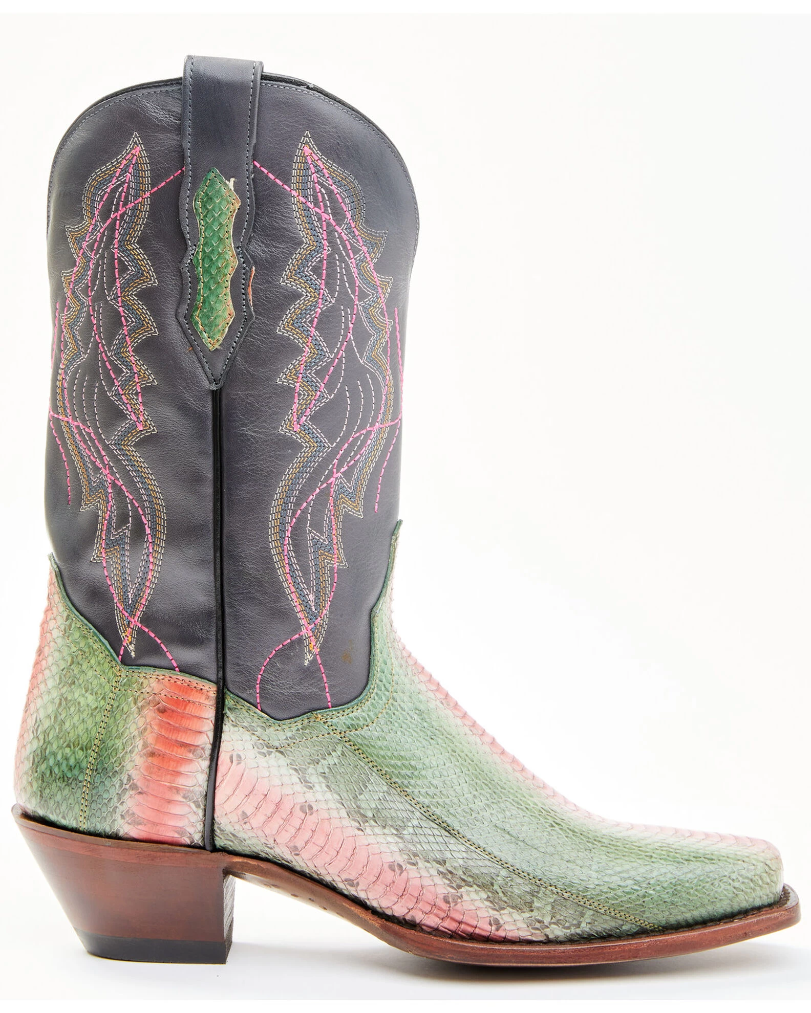 Dan Post Women's Exotic Watersnake Skin Western Boots - Square Toe 2 Dan Post Women's Exotic Watersnake Skin Western Boots - Square Toe - Image 2