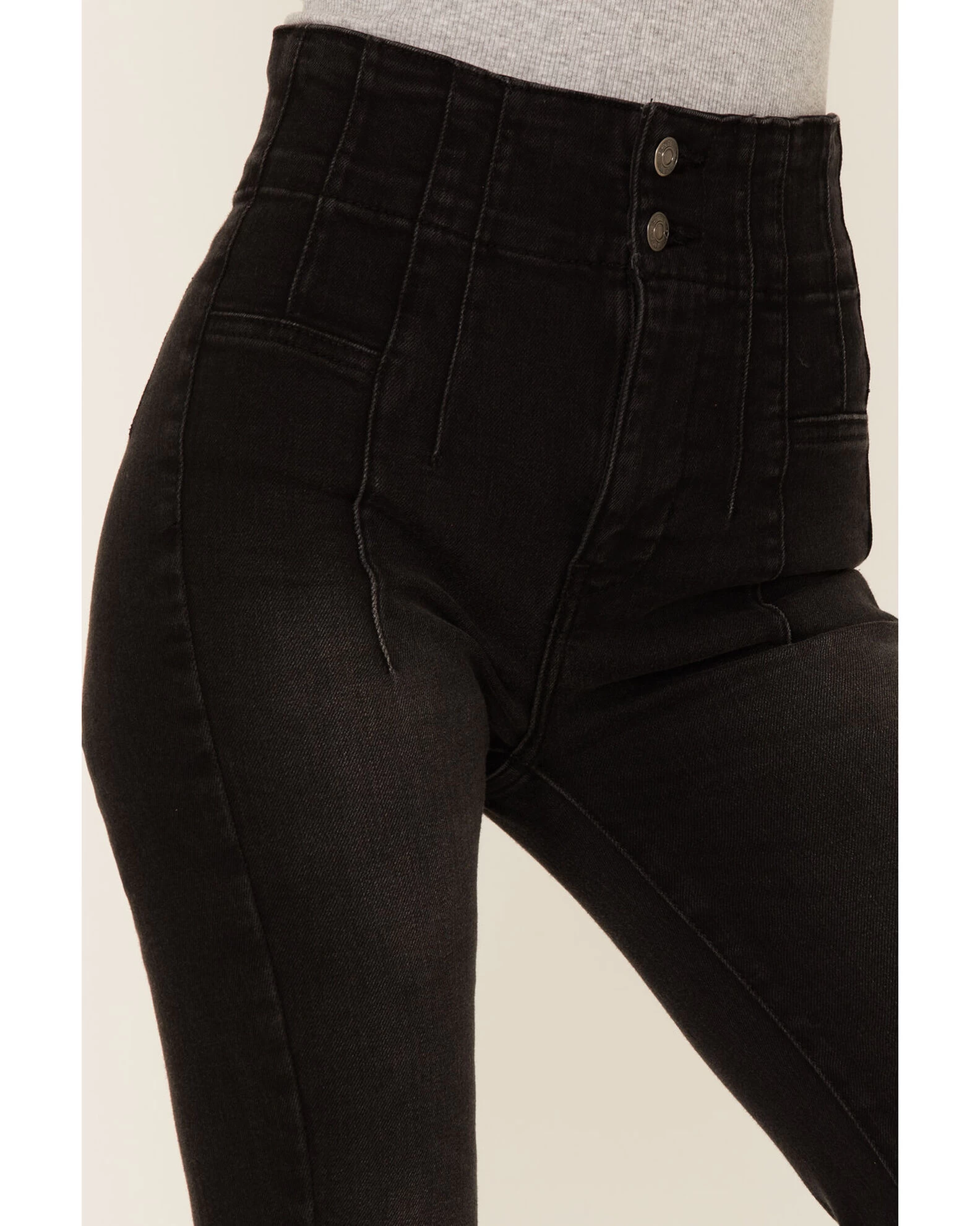 Free People Women's Jayde High Rise Flare Jeans 2 Free People Women's Jayde High Rise Flare Jeans - Image 2