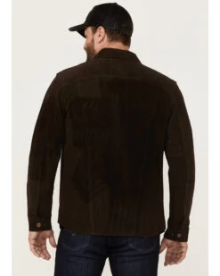 Wrangler Men's Brown Suede Snap-Front Western Shirt Jacket 7 Wrangler Men's Brown Suede Snap-Front Western Shirt Jacket -Cowboy Pradise 2000354366 200 P4