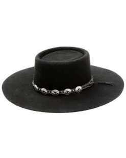 Shyanne Women's Telescope Concho Band Wool Felt Western Hat