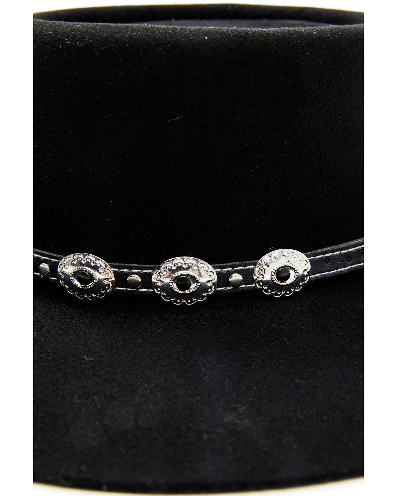 Shyanne Women's Telescope Concho Band Wool Felt Western Hat 2 Shyanne Women's Telescope Concho Band Wool Felt Western Hat - Image 2