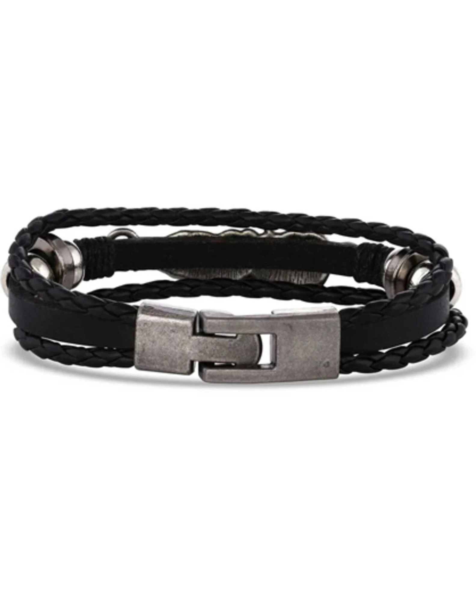 Montana Silversmiths Women's Braided Wrap Feather Bracelet 2 Montana Silversmiths Women's Braided Wrap Feather Bracelet - Image 2