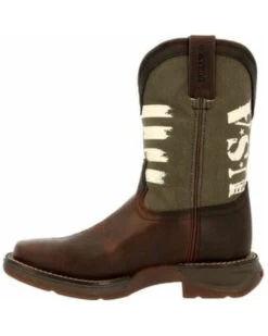 Durango Boys' Lil' Rebel USA Flag Western Boots - Broad Square Toe 9 Durango Boys' Lil' Rebel USA Flag Western Boots - Broad Square Toe -Cowboy Pradise 2000355865 201 P3