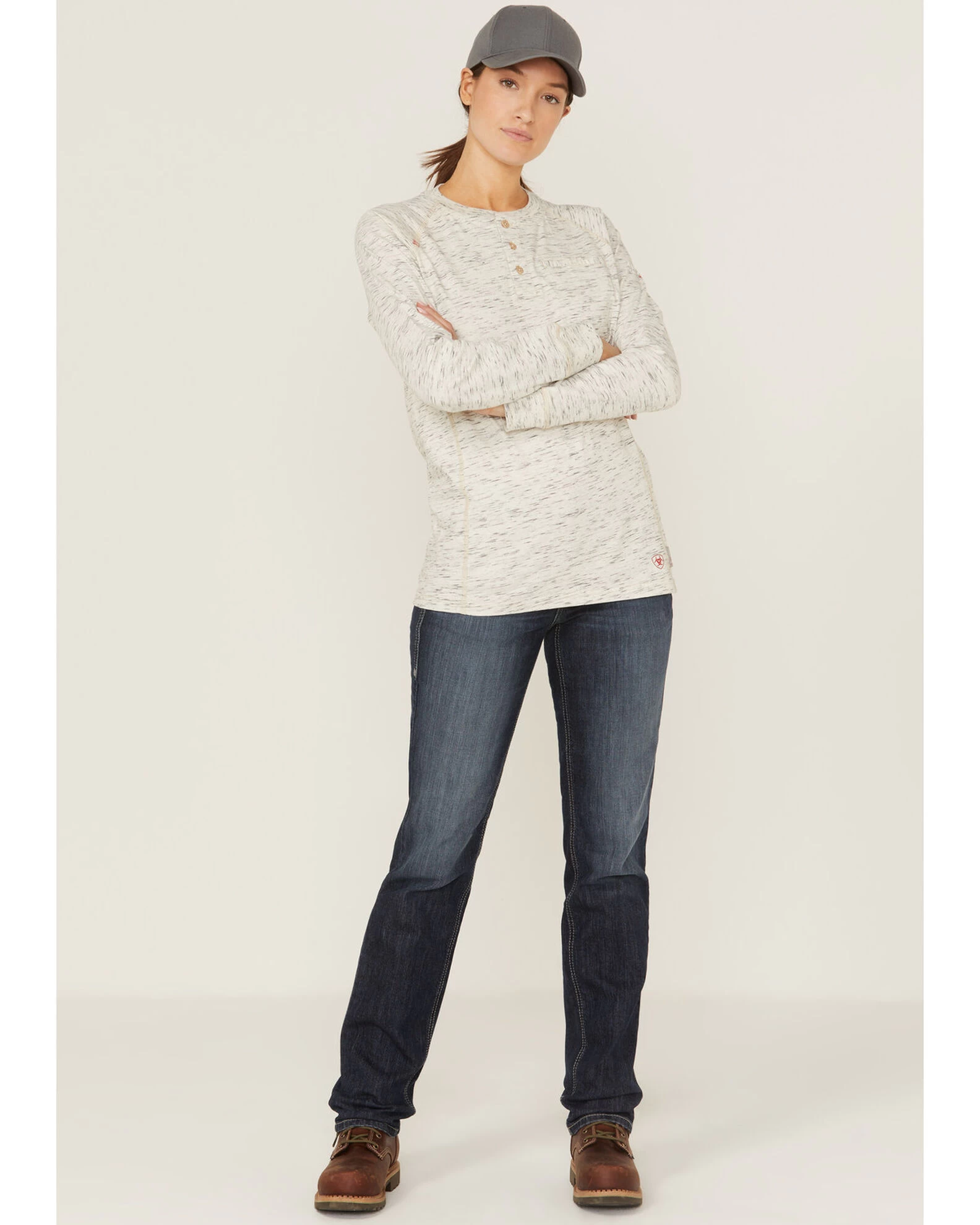 Ariat Women's FR Avelynn Medium Wash DuraLight Stretch Slim Work Jeans 1 Ariat Women's FR Avelynn Medium Wash DuraLight Stretch Slim Work Jeans