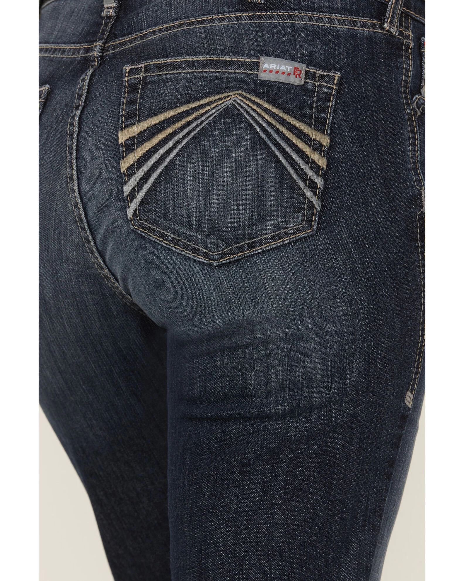 Ariat Women's FR Avelynn Medium Wash DuraLight Stretch Slim Work Jeans 4 Ariat Women's FR Avelynn Medium Wash DuraLight Stretch Slim Work Jeans - Image 4