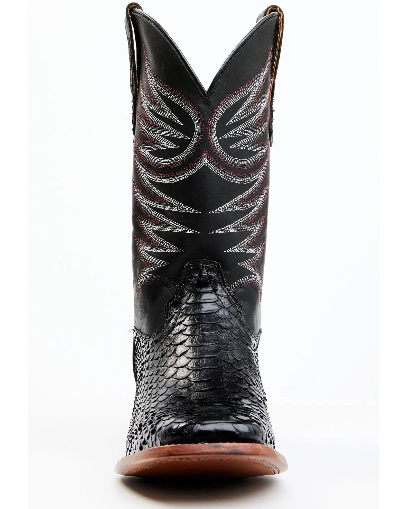 Cody James Men's Matte Python Exotic Western Boots - Broad Square Toe 4 Cody James Men's Matte Python Exotic Western Boots - Broad Square Toe - Image 4