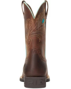 Ariat Girls' Bright Eyes II Hat Leather Boot - Broad Square Toe -Cowboy Pradise 2000357335 200 P3