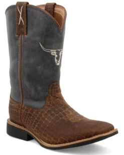 Twisted X Boys' Top Hand Western Boots - Broad Square Toe
