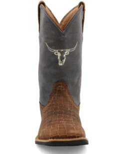 Twisted X Boys' Top Hand Western Boots - Broad Square Toe  -Cowboy Pradise 2000358026 907 P4