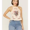 Shyanne Women's Vaquera Floral Graphic Halter Top