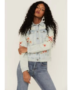 Stetson Women's Embroidered Floral Denim Jacket 6 Stetson Women's Embroidered Floral Denim Jacket -Cowboy Pradise 2000358885 400 P3