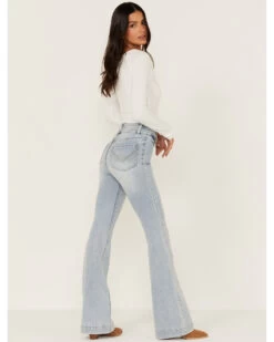 Idyllwind Women's High Risin' Beaumont Wash Stretch Signature Back Pocket Flare Jeans  -Cowboy Pradise 2000358964 412 P3