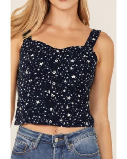 Idyllwind Women's Pineview Corset Star Print Tank Top -Cowboy Pradise 2000359162 410 P3
