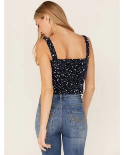 Idyllwind Women's Pineview Corset Star Print Tank Top -Cowboy Pradise 2000359162 410 P4