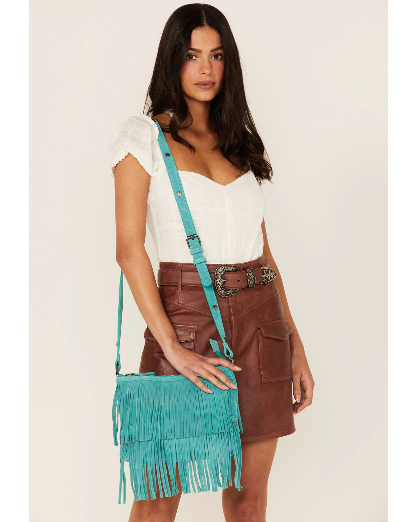 Idyllwind Women's Darlington Court Fringe Crossbody Bag 1 Idyllwind Women's Darlington Court Fringe Crossbody Bag