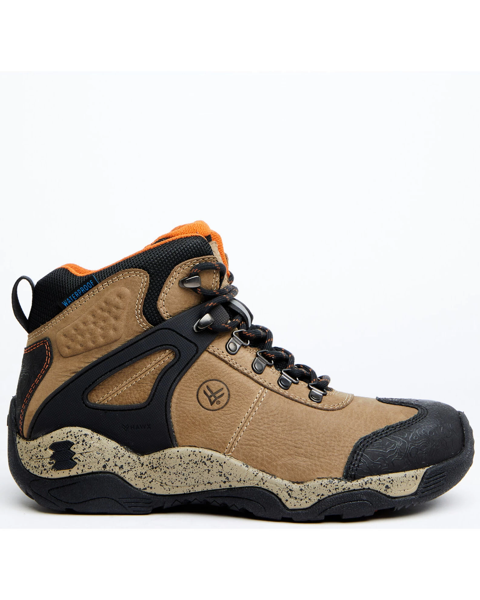 Hawx Men's Talon 2 Deep Taupe Waterproof Lace-Up Hiking Work Boots - Broad Square Toe 2 Hawx Men's Talon 2 Deep Taupe Waterproof Lace-Up Hiking Work Boots - Broad Square Toe - Image 2