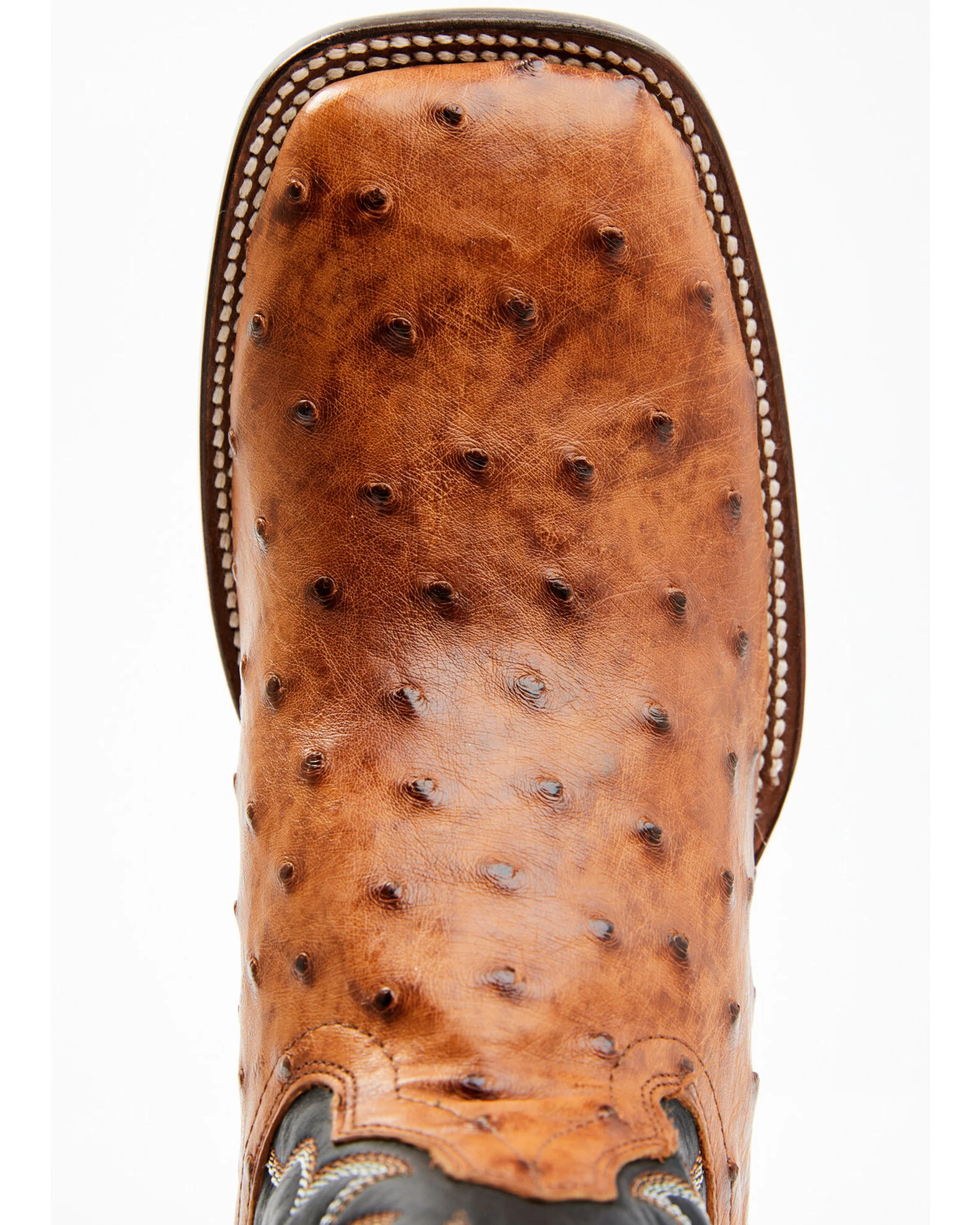 Cody James Men's Full Quill Cognac Ostrich Exotic Western Boots - Broad Square Toe 6 Cody James Men's Full Quill Cognac Ostrich Exotic Western Boots - Broad Square Toe - Image 6