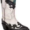 Corral Women's Black Overlay & Studs Western Boots - Pointed Toe