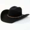 Cody James Men's 3X Black Leather Lace Band Wool Felt Western Hat