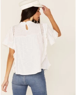 Free People Women's Le Femme Tee 7 Free People Women's Le Femme Tee -Cowboy Pradise 2000360466 100 P4