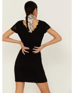 Panhandle Women's Scalloped Lace Bodycon Dress -Cowboy Pradise 2000360497 001 P3