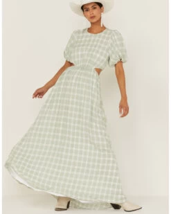 Show Me Your Mumu Women's Eloise Plaid Maxi Dress 6 Show Me Your Mumu Women's Eloise Plaid Maxi Dress -Cowboy Pradise 2000360782 300 P3