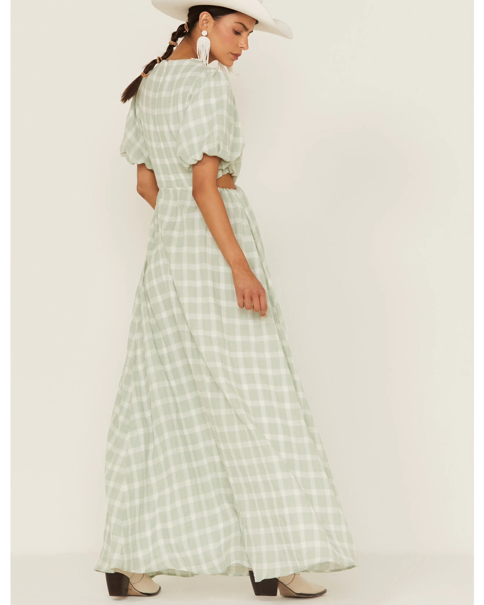 Show Me Your Mumu Women's Eloise Plaid Maxi Dress 4 Show Me Your Mumu Women's Eloise Plaid Maxi Dress - Image 4