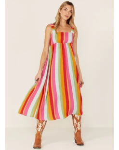 Show Me Your Mumu Women's Multi Fling Midi Dress