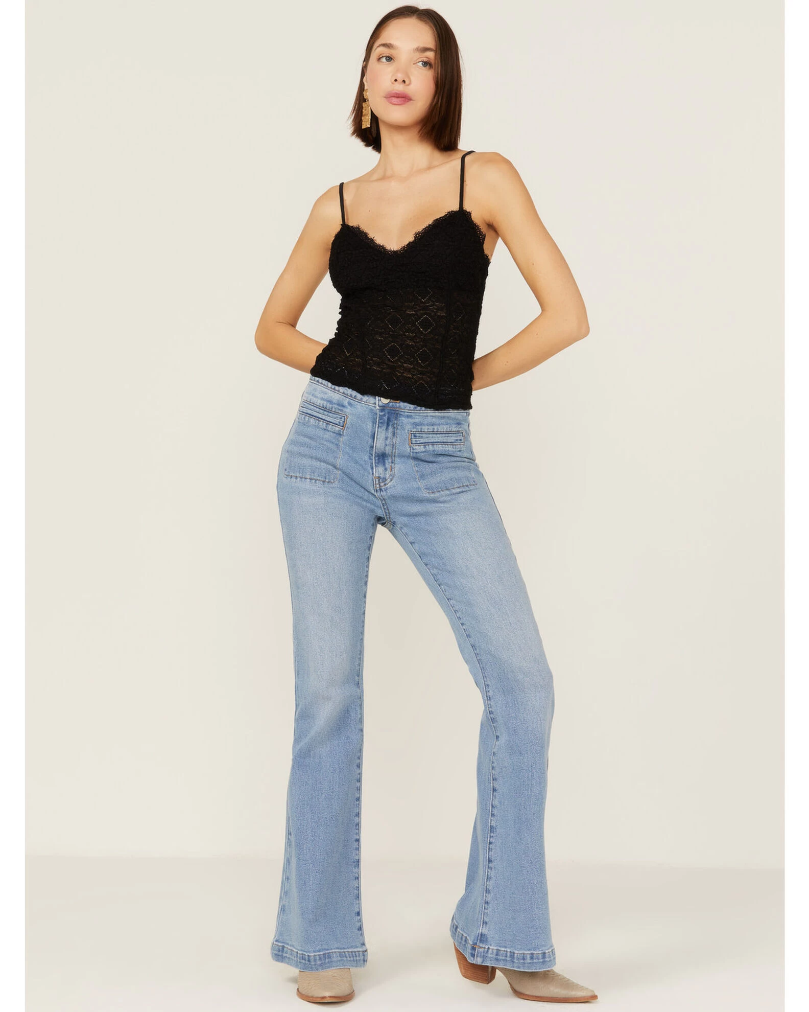 Free People Women's Follow Me Lace Cami 4 Free People Women's Follow Me Lace Cami - Image 4