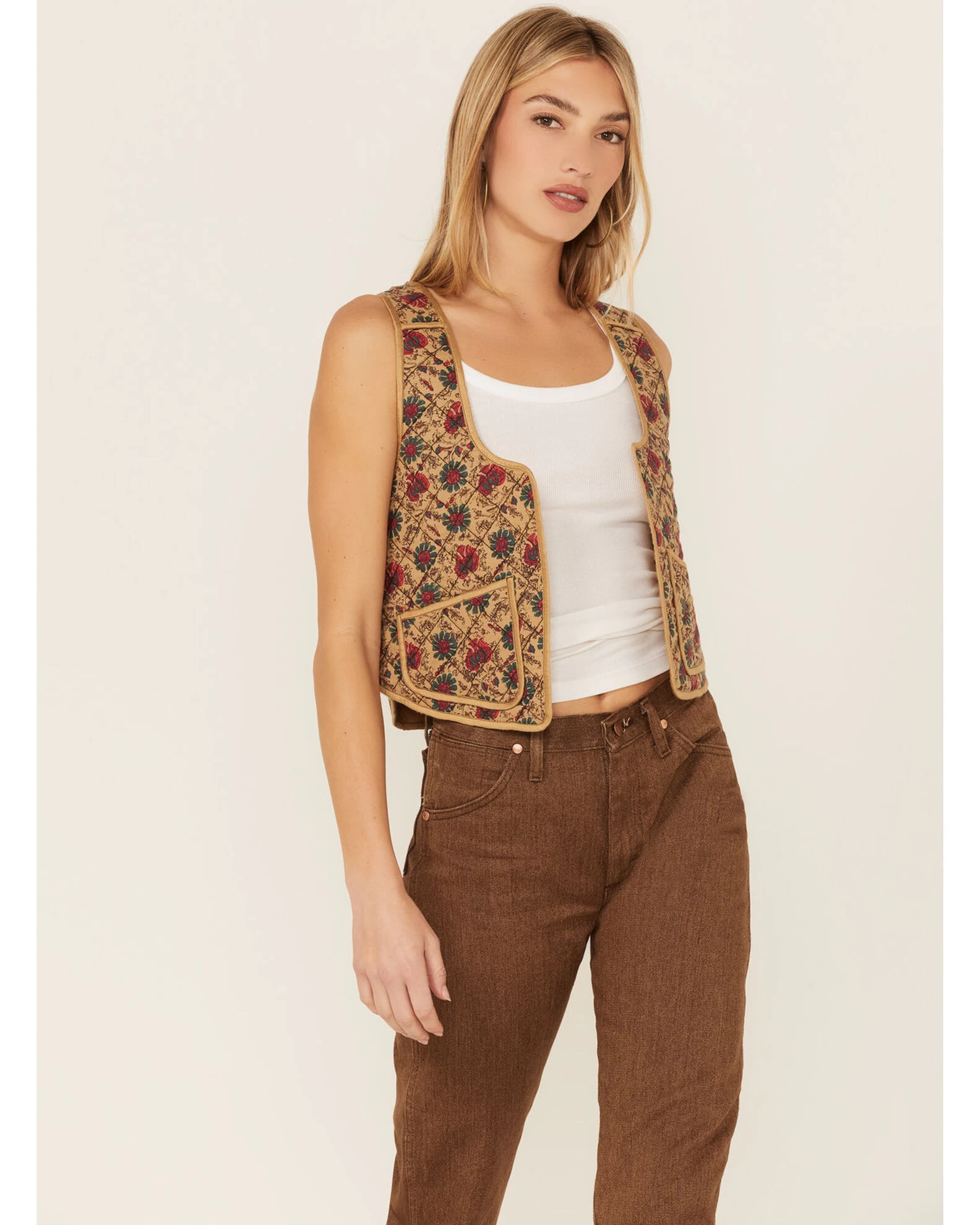 Free People Women's Kenzie Quilted Vest 1 Free People Women's Kenzie Quilted Vest