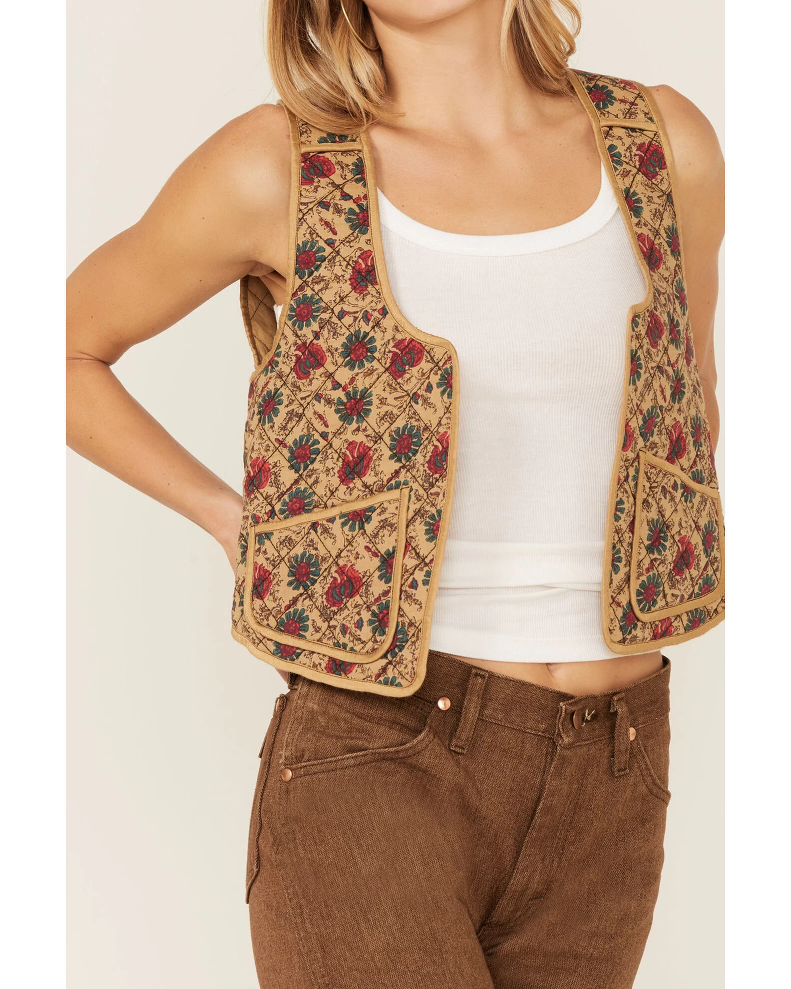 Free People Women's Kenzie Quilted Vest 2 Free People Women's Kenzie Quilted Vest - Image 2