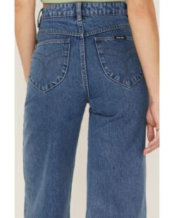 Rolla's Women's Sailor Medium Wash High Rise Wide Jeans -Cowboy Pradise 2000362517 400 P4