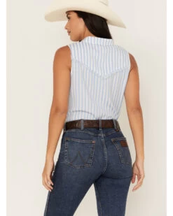 Ariat Women's Stripe Print Boom Boom Sleeveless Snap Western Shirt 7 Ariat Women's Stripe Print Boom Boom Sleeveless Snap Western Shirt -Cowboy Pradise 2000362870 400 P4