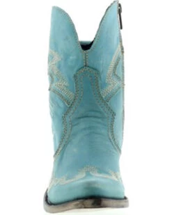 Liberty Black Women's Side Bug & Wrinkle Fontana Crack Short Western Boots - Pointed Toe -Cowboy Pradise 2000362997 440 P4