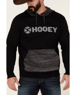 Hooey Men's Lock-Up Logo Graphic Hooded Sweatshirt - Black & Gray 6 Hooey Men's Lock-Up Logo Graphic Hooded Sweatshirt - Black & Gray -Cowboy Pradise 2000363529 001 P3