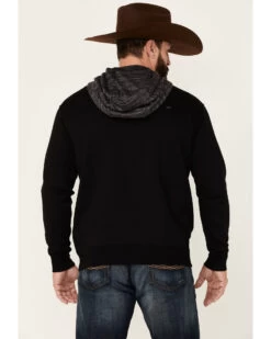 Hooey Men's Lock-Up Logo Graphic Hooded Sweatshirt - Black & Gray 7 Hooey Men's Lock-Up Logo Graphic Hooded Sweatshirt - Black & Gray -Cowboy Pradise 2000363529 001 P4