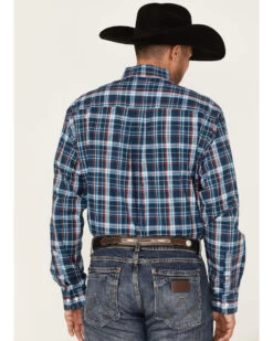 Cinch Men's Large Plaid Print Long Sleeve Button Down Western Shirt  -Cowboy Pradise 2000363573 410 P4