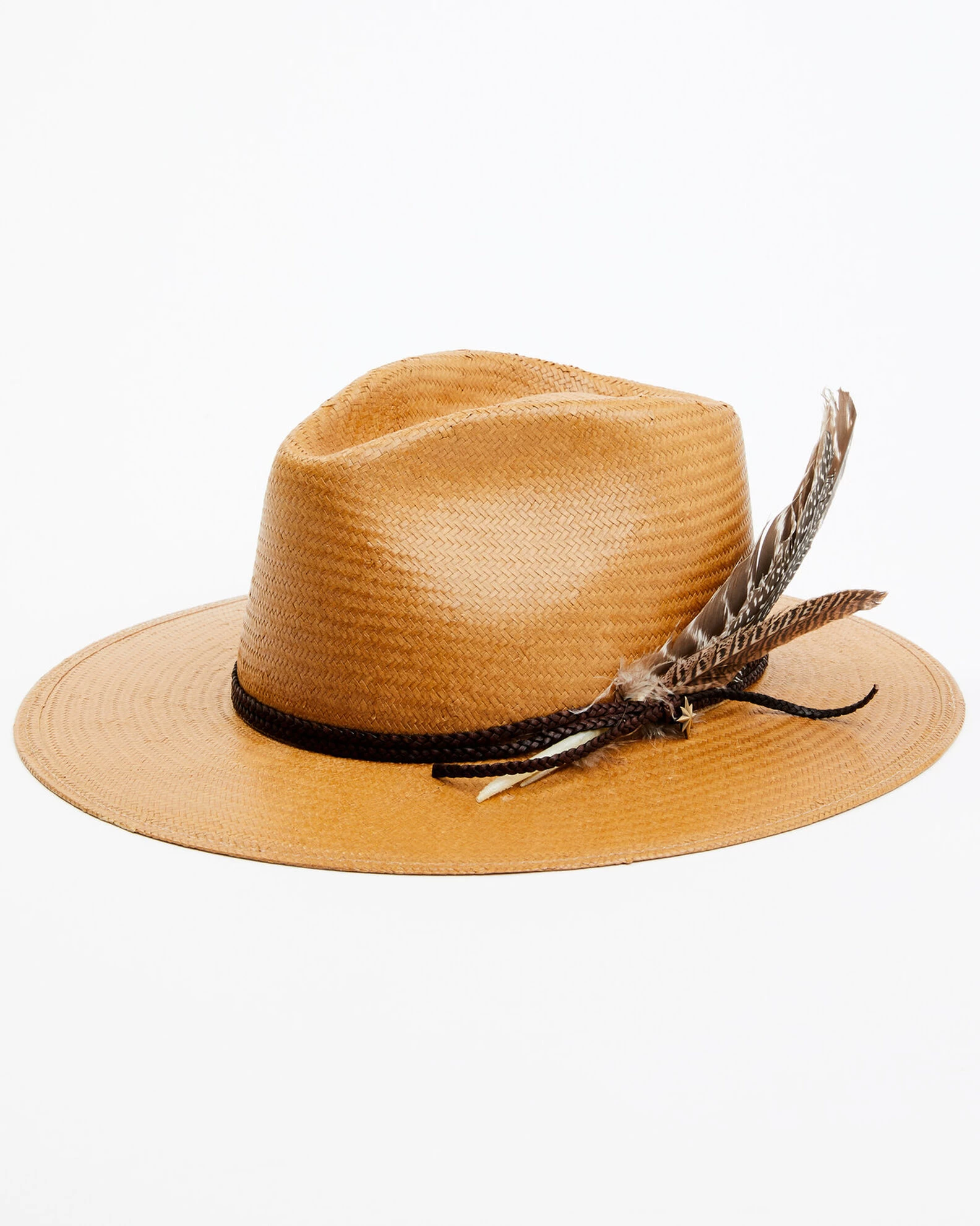 Stetson Men's Juno Feather Western Straw Hat 1 Stetson Men's Juno Feather Western Straw Hat