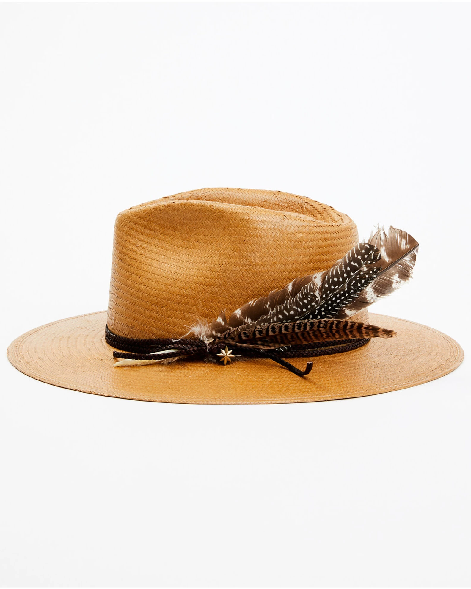 Stetson Men's Juno Feather Western Straw Hat 3 Stetson Men's Juno Feather Western Straw Hat - Image 3