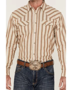 Blue Ranchwear Men's Yarn-Dye Stripe Long Sleeve Snap Western Shirt -Cowboy Pradise 2000364893 285 P4