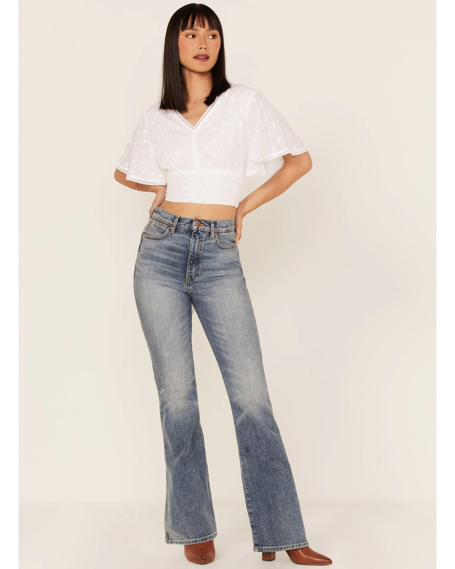 Talisman Women's Venus Swiss Dot Crop Top 2 Talisman Women's Venus Swiss Dot Crop Top - Image 2