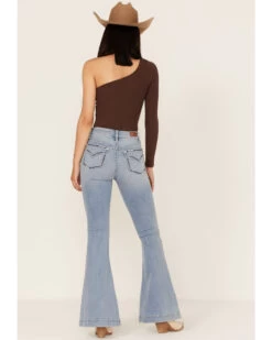 Shyanne Women's Light Wash Mid Rise Signature Embroidery Bootcut Jeans -Cowboy Pradise 2000365358 415 P3