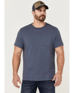 Brothers & Sons Men's Indigo Basic Short Sleeve Pocket T-ShirtÂ