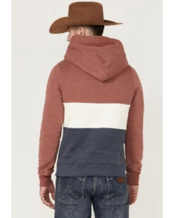 Wanakome Men's Rivera Colorblock Hooded Pullover Sweatshirt  -Cowboy Pradise 2000366255 942 P4