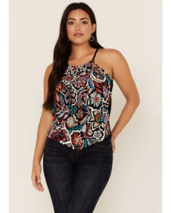 Idyllwind Women's Embroidered Handkerchief Tank