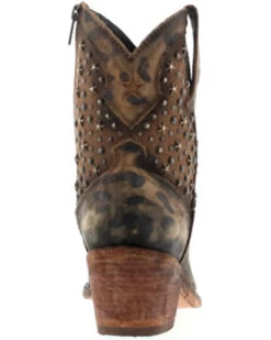 Caborca Silver By Liberty Black Women's Leopard Print Studded Short Western Boots - Pointed Toe 9 Caborca Silver By Liberty Black Women's Leopard Print Studded Short Western Boots - Pointed Toe -Cowboy Pradise 2000366406 200 P5
